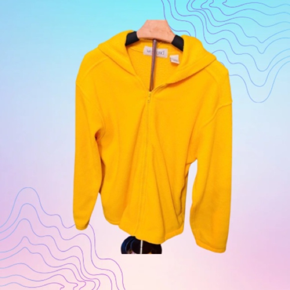 WEEKEND PROVISIONS Canary Yellow Fleece Hoodie